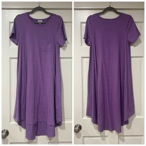 EUC Women’s LuLaRoe Carly Casual Knit Swing Dress  sz S Lavender